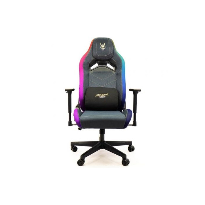 Silla Gaming Woxter Stinger Station Elite/ Luces LED/ Dorada y Plata | Sillas y Mesas