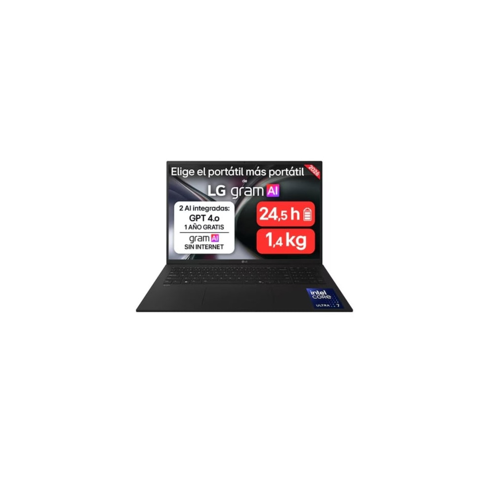 Portátil LG Gram 17ZD90TL-G.AX85BN Intel Core Ultra 7-258V/ 32GB/ 512GB SSD/ 17'/ Sin Sistema Operativo | Portátiles