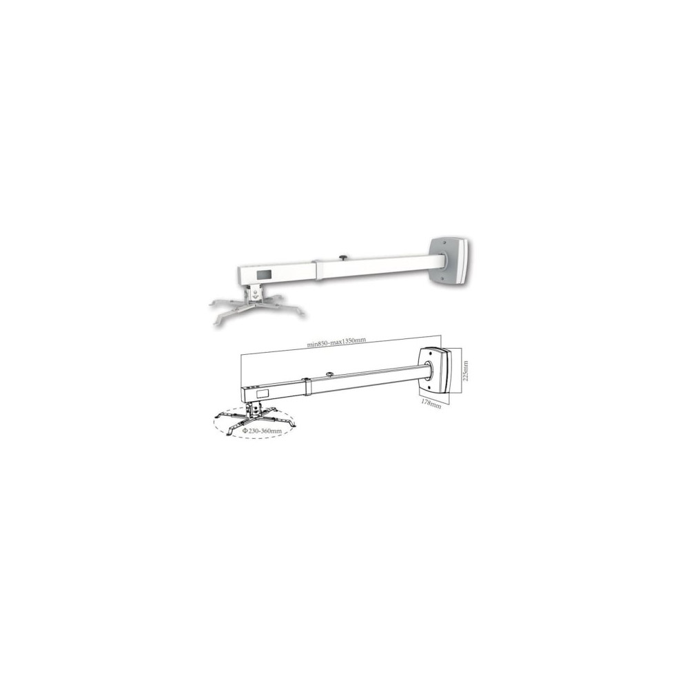 Soporte de Pared para Proyector Approx appSV03P/ Extensible/ hasta 10kg | Soportes