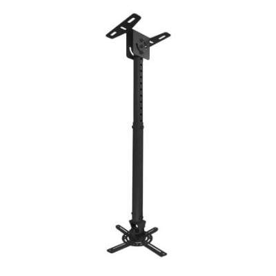 Soporte de Techo para Proyector TooQ PJ3030TN-B/ Inclinable/ Giratorio/ Nivelable/ hasta 20kg | Soportes