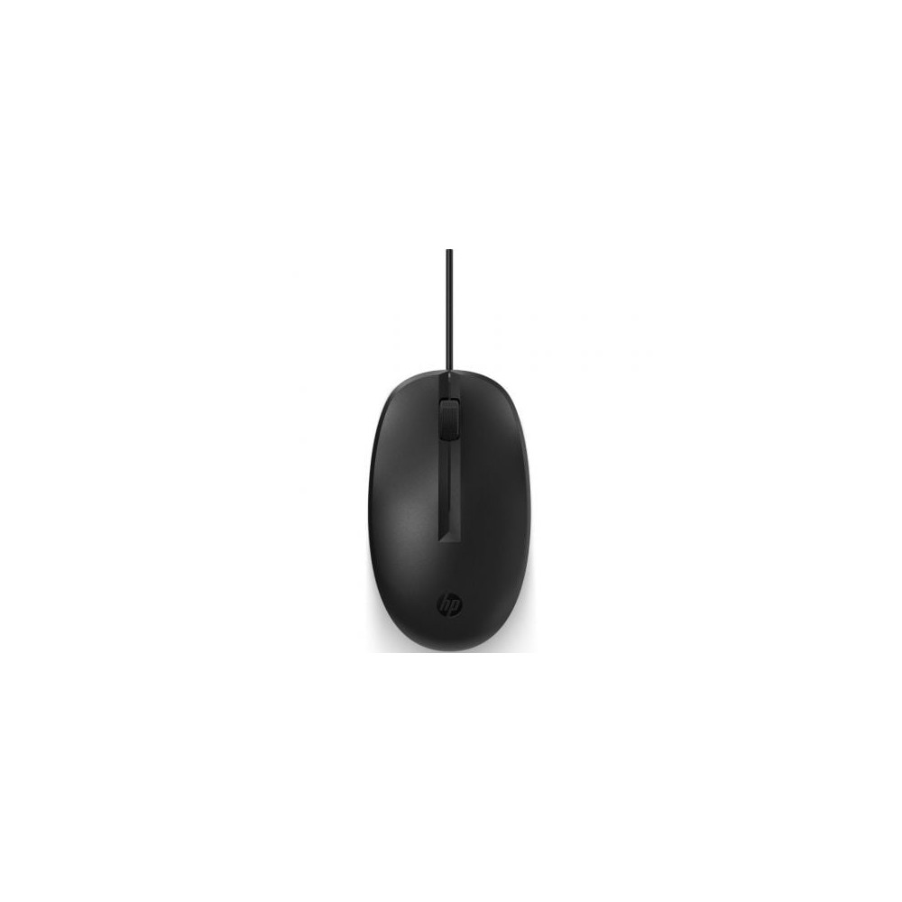 Ratón HP 125/ Hasta 1200 DPI/ Negro/ Formato Bulk | Ratones