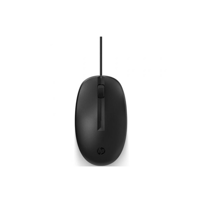 Ratón HP 125/ Hasta 1200 DPI/ Negro/ Formato Bulk | Ratones