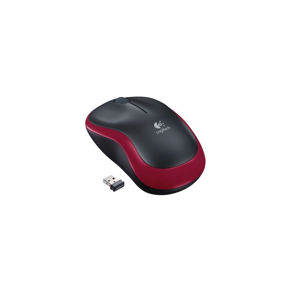 Ratón Inalámbrico Logitech M185/ Hasta 1000 DPI/ Rojo | Ratones