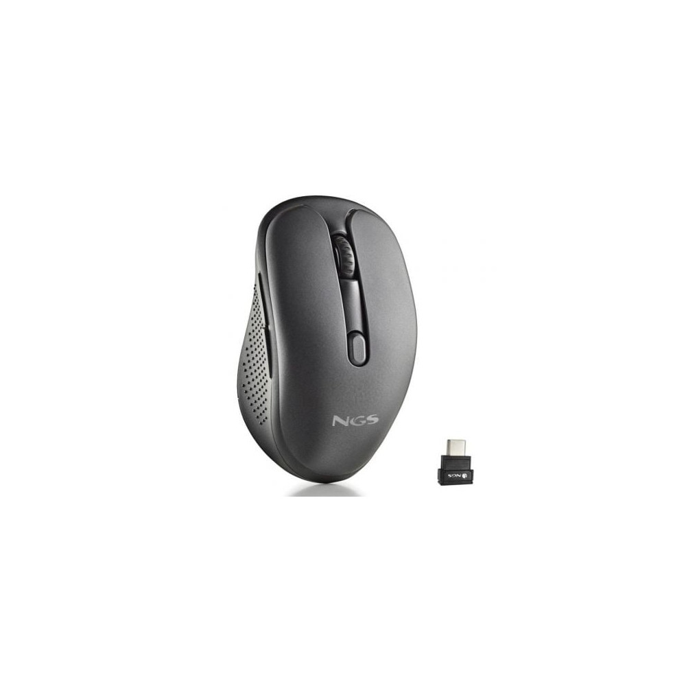 Ratón Inalámbrico NGS Evo Mix silencioso/ Batería recargable/ Hasta 3200 DPI/ Negro | Ratones