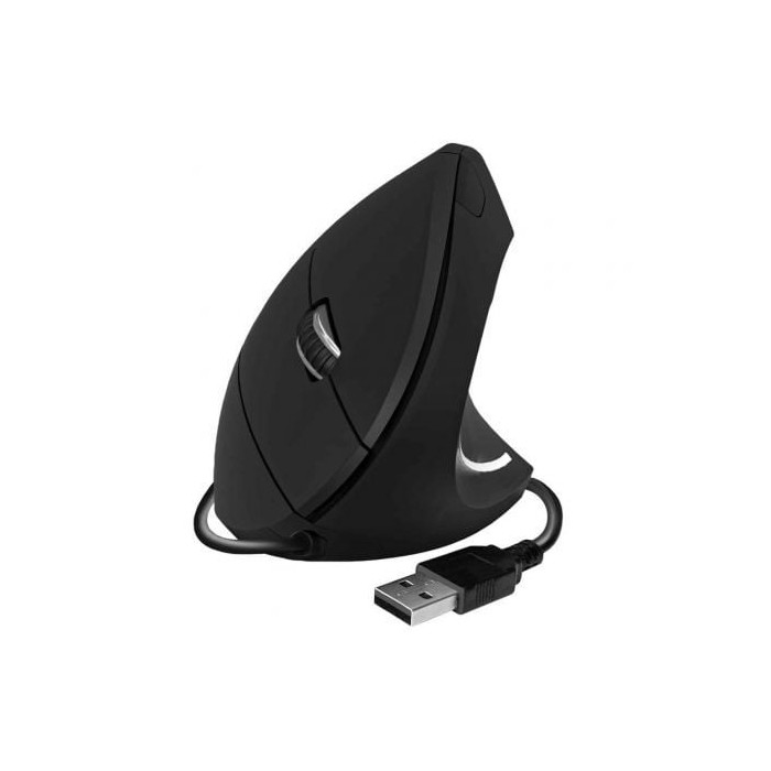 Ratón Vertical Subblim Glide Vertical Ergo Wired/ Hasta 1600 DPI/ Negro | Ratones