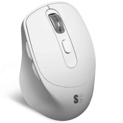 Ratón Ergonómico Inalámbrico Subblim Comfort Ergo Dual Battery/ Batería recargable/ Hasta 2400 DPI/ Blanco | Ratones
