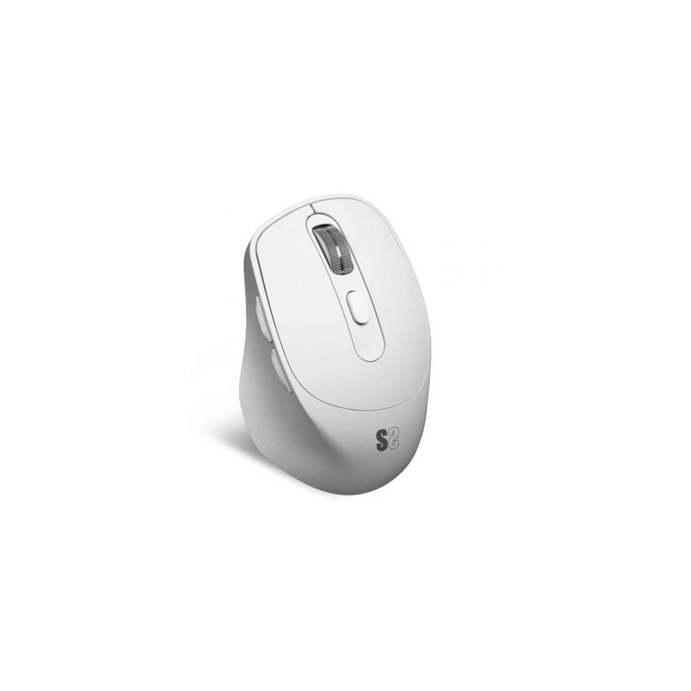 Ratón Ergonómico Inalámbrico Subblim Comfort Ergo Dual Battery/ Batería recargable/ Hasta 2400 DPI/ Blanco | Ratones