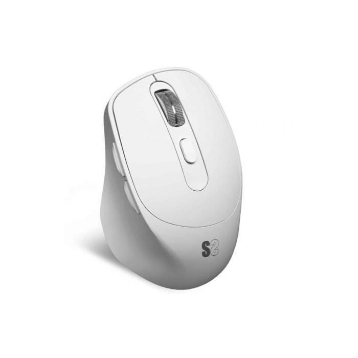 Ratón Ergonómico Inalámbrico Subblim Comfort Ergo Dual Battery/ Batería recargable/ Hasta 2400 DPI/ Blanco | Ratones