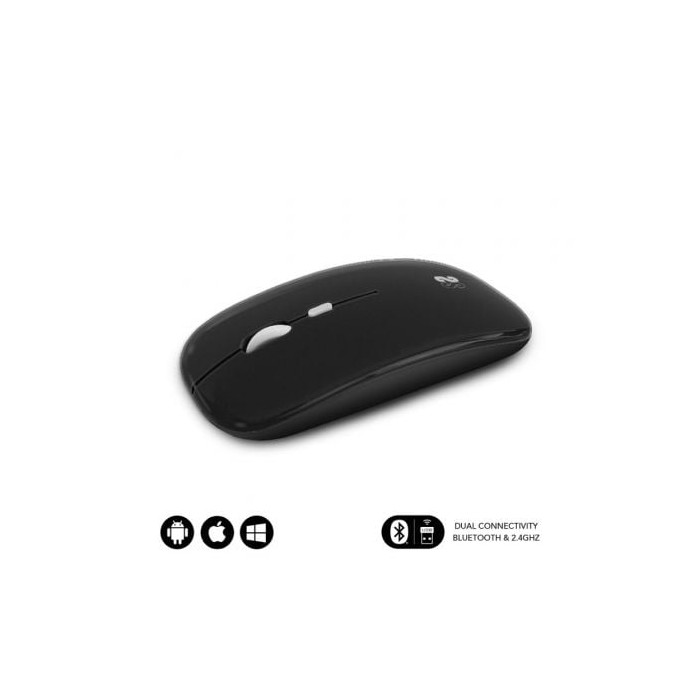 Ratón Inalámbrico Subblim Dual Flat/ Batería recargable/ Hasta 1600 DPI | Ratones