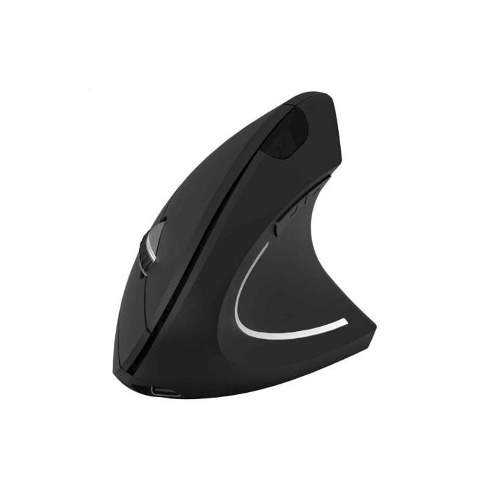 Ratón Vertical Inalámbrico Subblim Glide Vertical Ergo Dual Battery/ Batería Recargable/ Hasta 1600 DPI/ Negro | Ratones