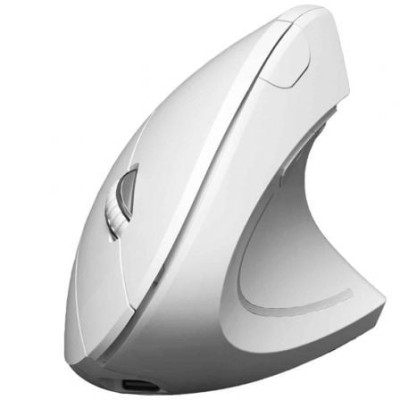 Ratón Vertical Inalámbrico Subblim Glide Vertical Ergo Dual Battery/ Batería Recargable/ Hasta 1600 DPI/ Blanco | Ratones