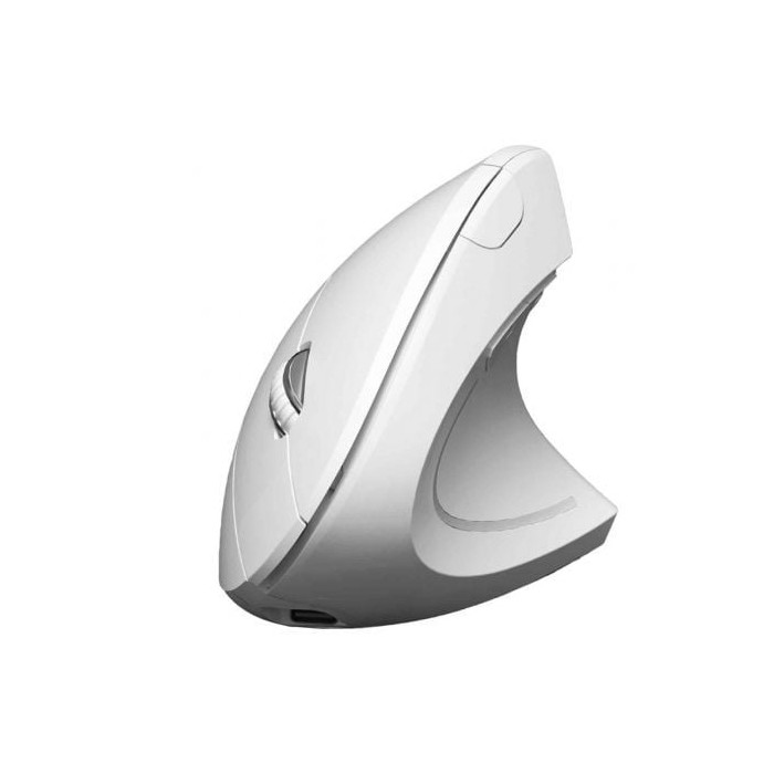 Ratón Vertical Inalámbrico Subblim Glide Vertical Ergo Dual Battery/ Batería Recargable/ Hasta 1600 DPI/ Blanco | Ratones