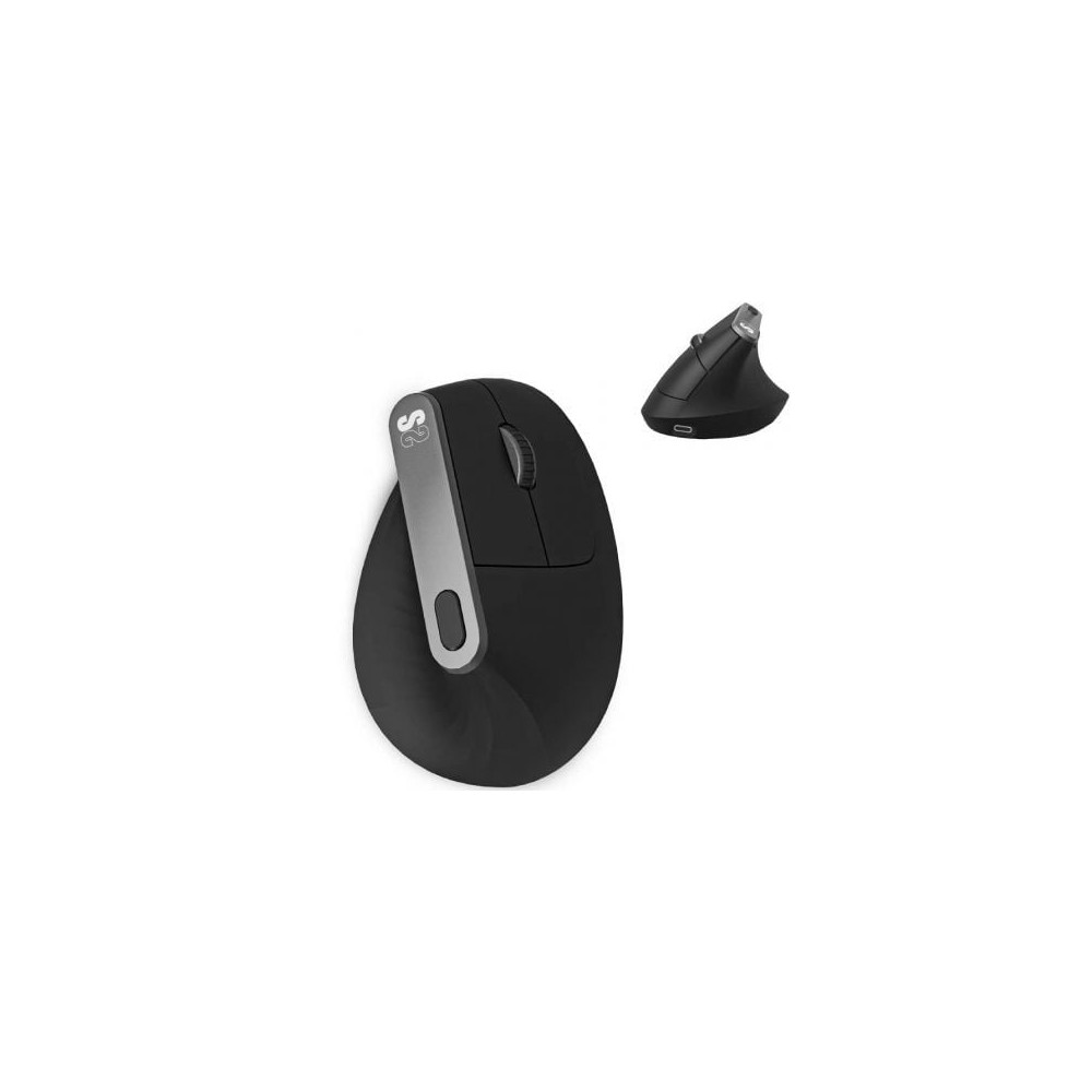 Ratón Ergonómico Inalámbrico Subblim Nature Vertical Ergo Dual Battery/ Batería Recargable/ Hasta 4000 DPI/ Negro | Ratones