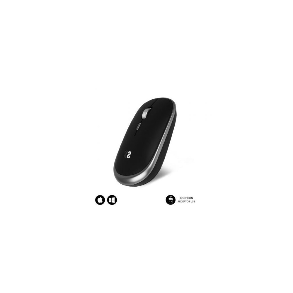 Ratón Mini Inalámbrico Subblim Wireless Mini/ Hasta 1600 DPI/ Gris Espacial | Ratones