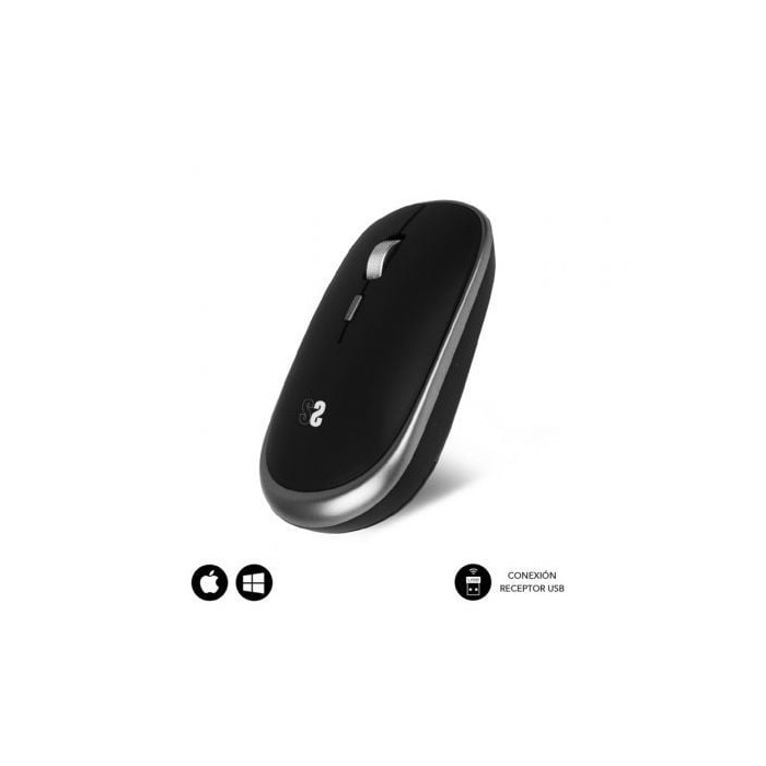 Ratón Mini Inalámbrico Subblim Wireless Mini/ Hasta 1600 DPI/ Gris Espacial | Ratones