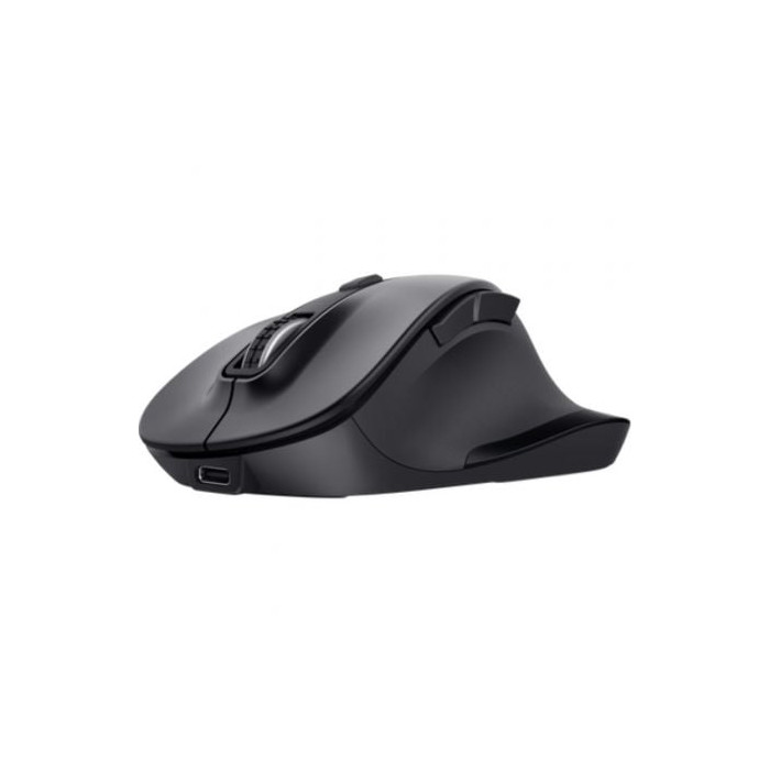 Ratón Ergonómico Inalámbrico Trust Fyda Multidispositivo/ Batería recargable/ Hasta 2400 DPI | Ratones
