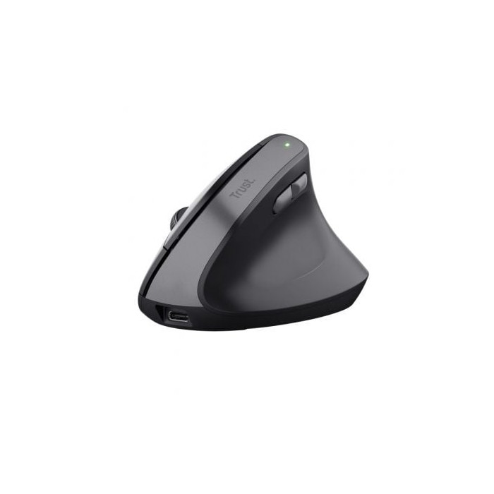 Ratón Vertical Inalámbrico Trust Bayo II/ Batería recargable/ Hasta 2400 DPI | Ratones