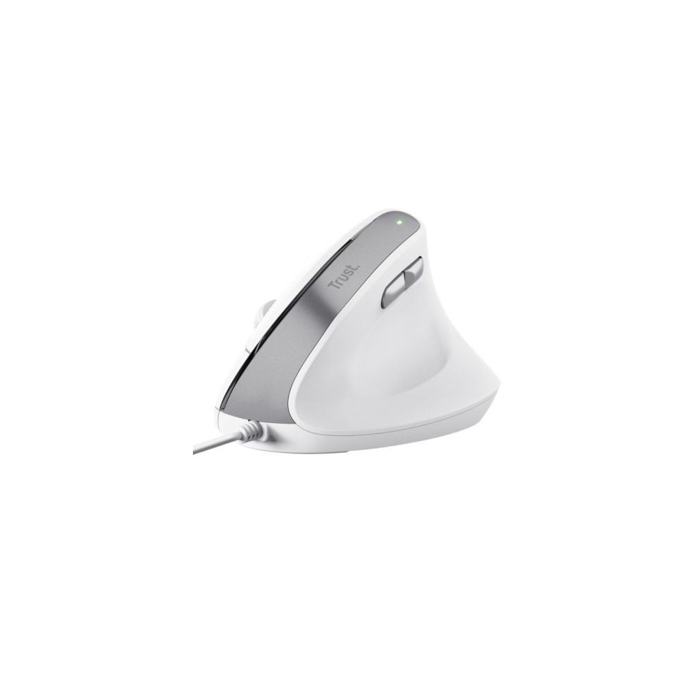 Ratón Vertical Trust Bayo II/ Hasta 2400 DPI/ Blanco | Ratones