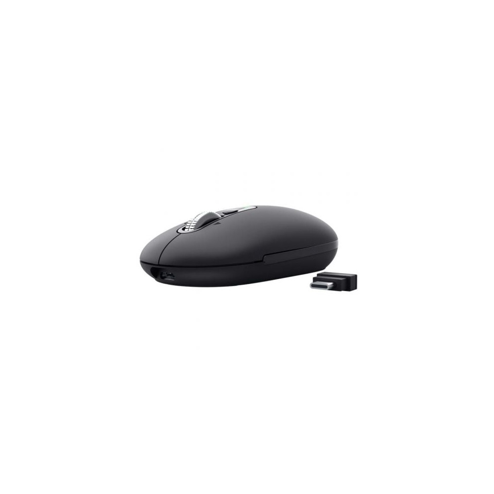 Ratón Inalámbrico Trust Seron 26018/ Batería recargable/ Hasta 3200 DPI/ Negro | Ratones