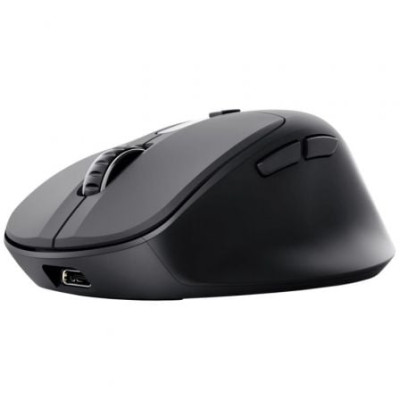 Ratón Ergonómico Inalámbrico Trust Zevo 25991/ Batería recargable/ Hasta 4000 DPI/ Negro | Ratones