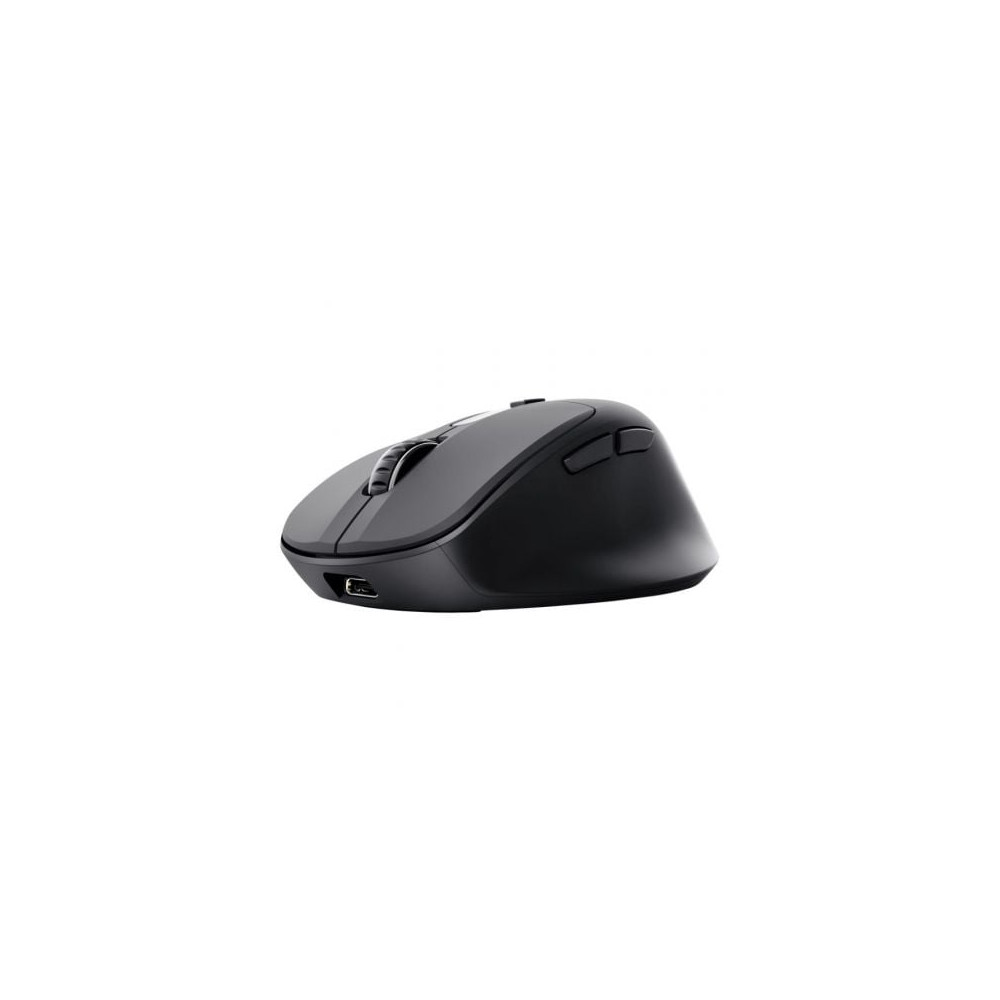 Ratón Ergonómico Inalámbrico Trust Zevo 25991/ Batería recargable/ Hasta 4000 DPI/ Negro | Ratones