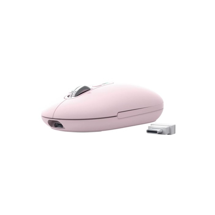 Ratón Inalámbrico Trust Seron 26206/ Batería recargable/ Hasta 3200 DPI/ Rosa | Ratones