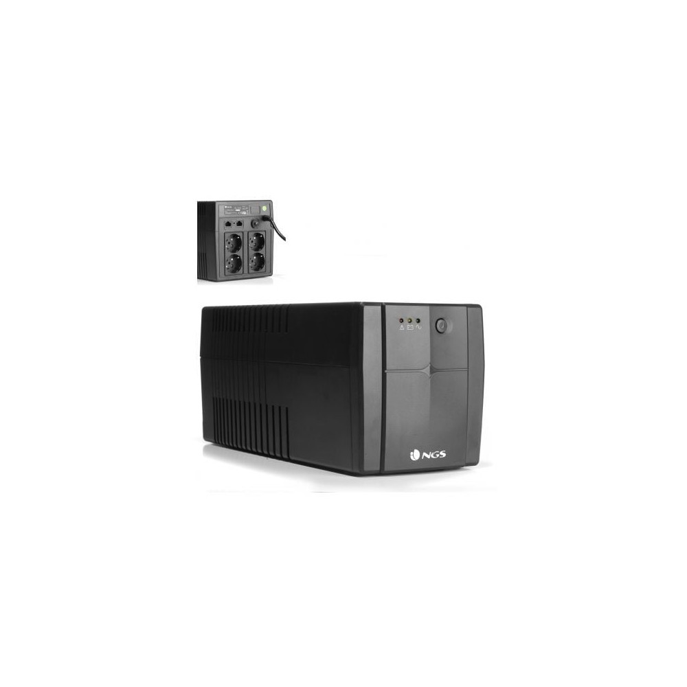 SAI Offline NGS Fortress 1500 V2/ 1200VA-720W/ 4 Salidas/ Formato Torre | SAI