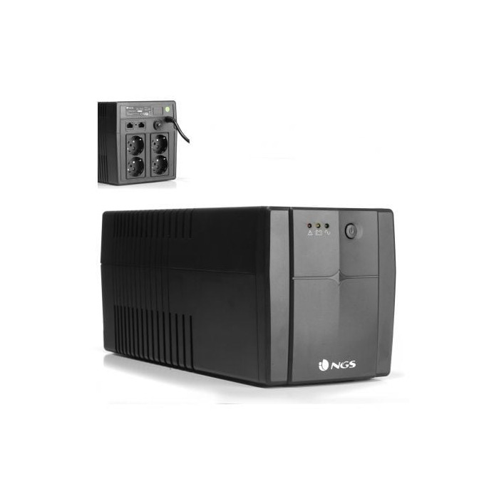 SAI Offline NGS Fortress 1500 V2/ 1200VA-720W/ 4 Salidas/ Formato Torre | SAI