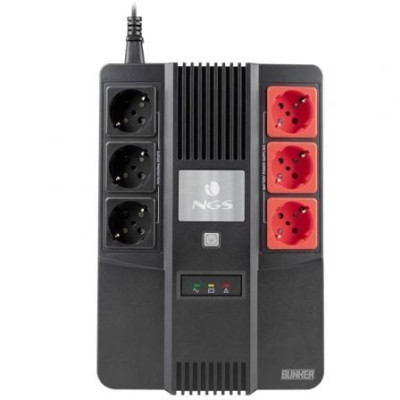SAI Offline NGS Fortress Bunker/ 600VA-360W/ 6 Salidas/ Formato Bloque | SAI