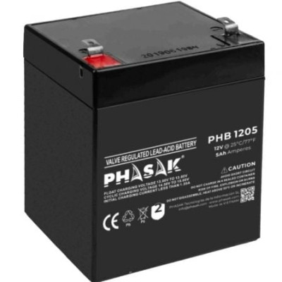 Batería Phasak PHB 1205 compatible con SAI/UPS PHASAK según especificaciones | Accesorios