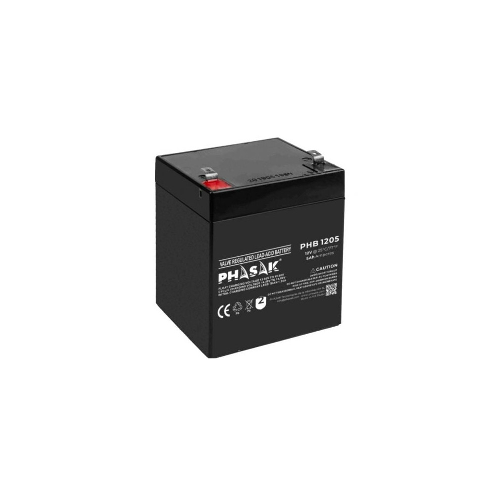 Batería Phasak PHB 1205 compatible con SAI/UPS PHASAK según especificaciones | Accesorios