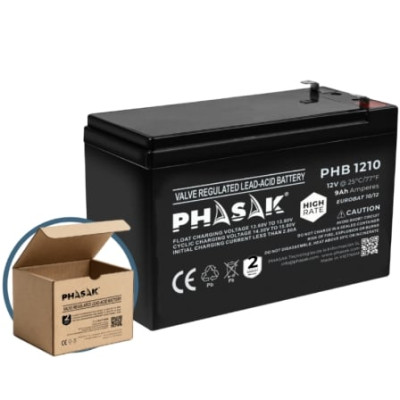 Batería Phasak PHB 1210 compatible con SAI/UPS PHASAK según especificaciones | Accesorios