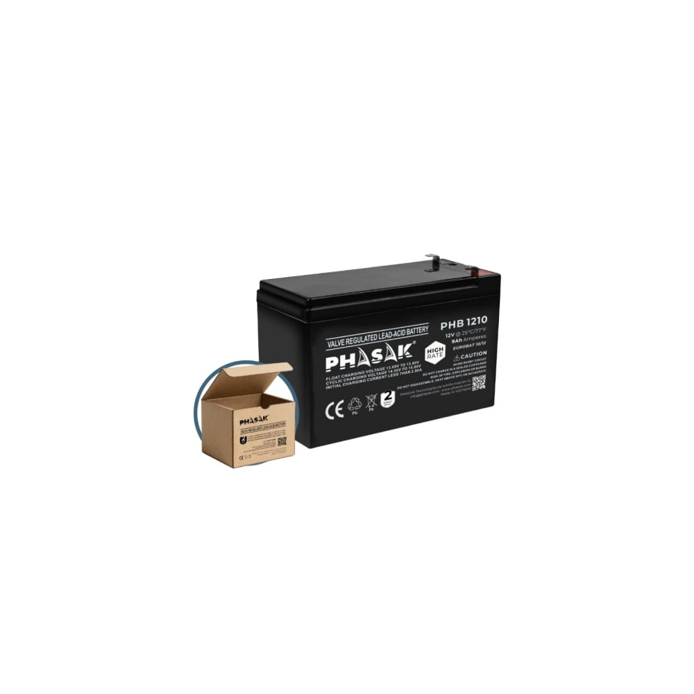 Batería Phasak PHB 1210 compatible con SAI/UPS PHASAK según especificaciones | Accesorios