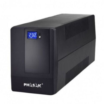 SAI Línea Interactiva Phasak 1000 VA LCD/ 1000VA/ 4 Salidas/ Formato Torre | SAI