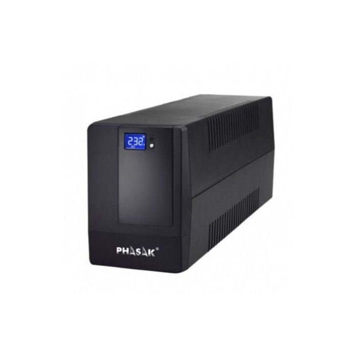 SAI Línea Interactiva Phasak 1000 VA LCD/ 1000VA/ 4 Salidas/ Formato Torre | SAI