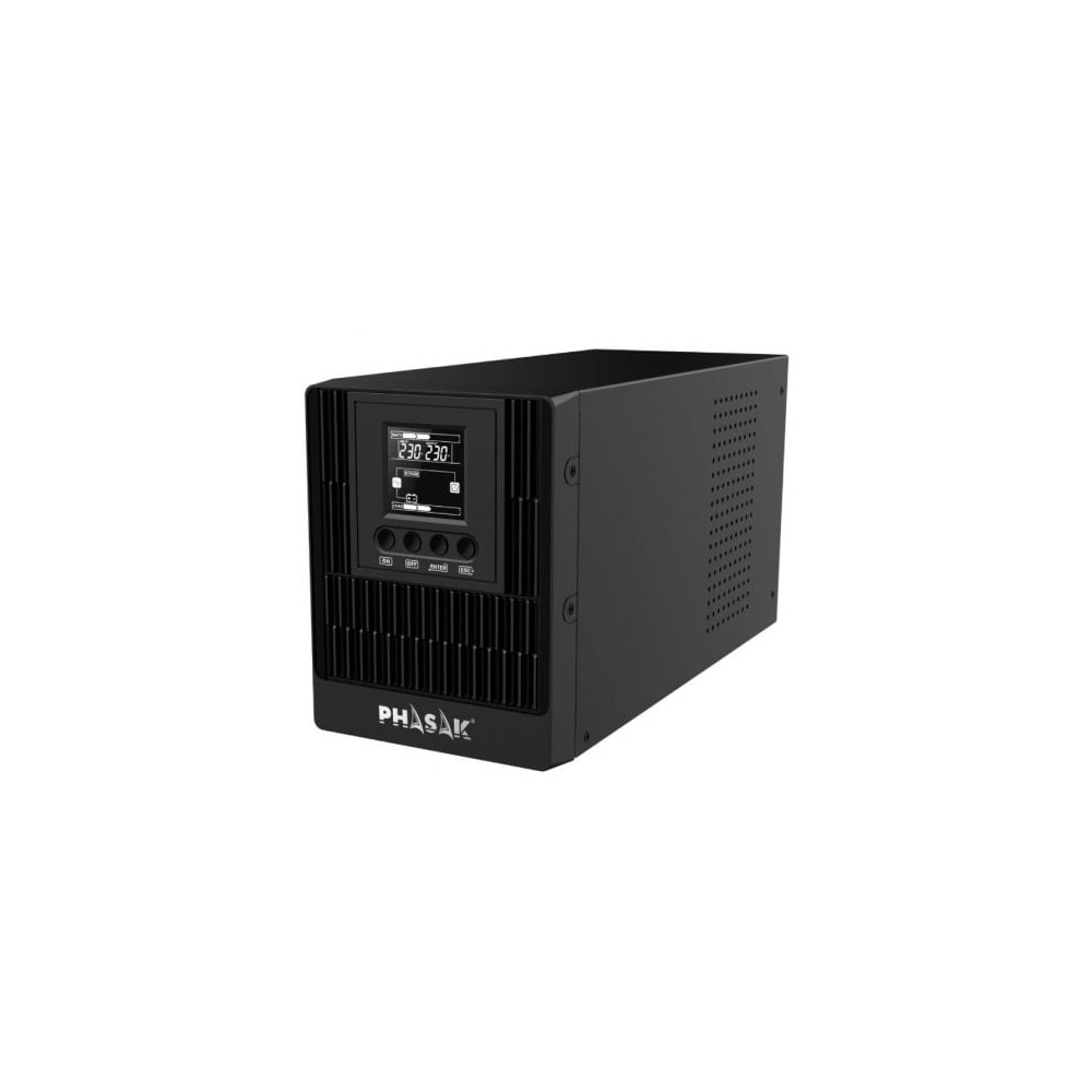 SAI Online Phasak 1000 VA Online LCD/ 1000VA-1000W/ 3 Salidas/ Formato Torre | SAI