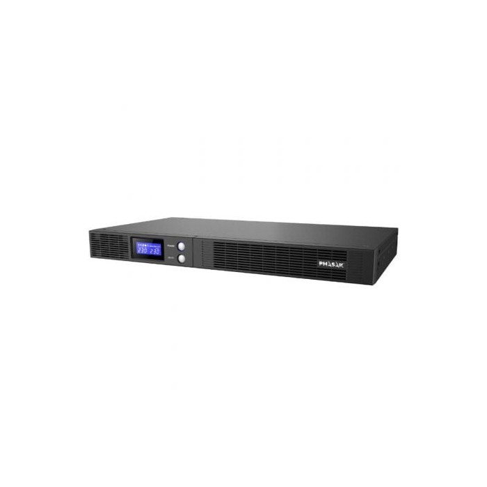 SAI Línea Interactiva Phasak Protekt Slim Rack/ 1500VA-900W/ 4 Salidas/ Formato Rack | SAI