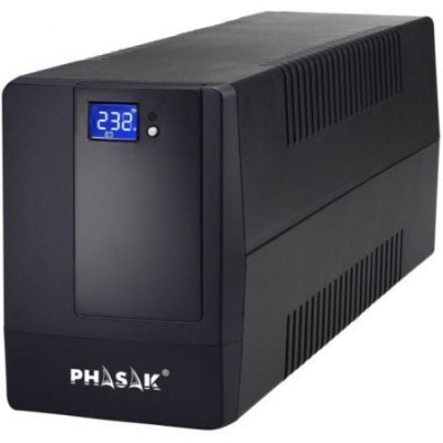 SAI Línea Interactiva Phasak 2000 VA LCD/ 2000VA/ 4 Salidas/ Formato Torre | SAI