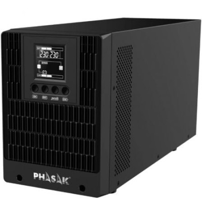 SAI Online Phasak 2000 VA Online LCD/ 2000VA-2000W/ 4 Salidas/ Formato Torre | SAI