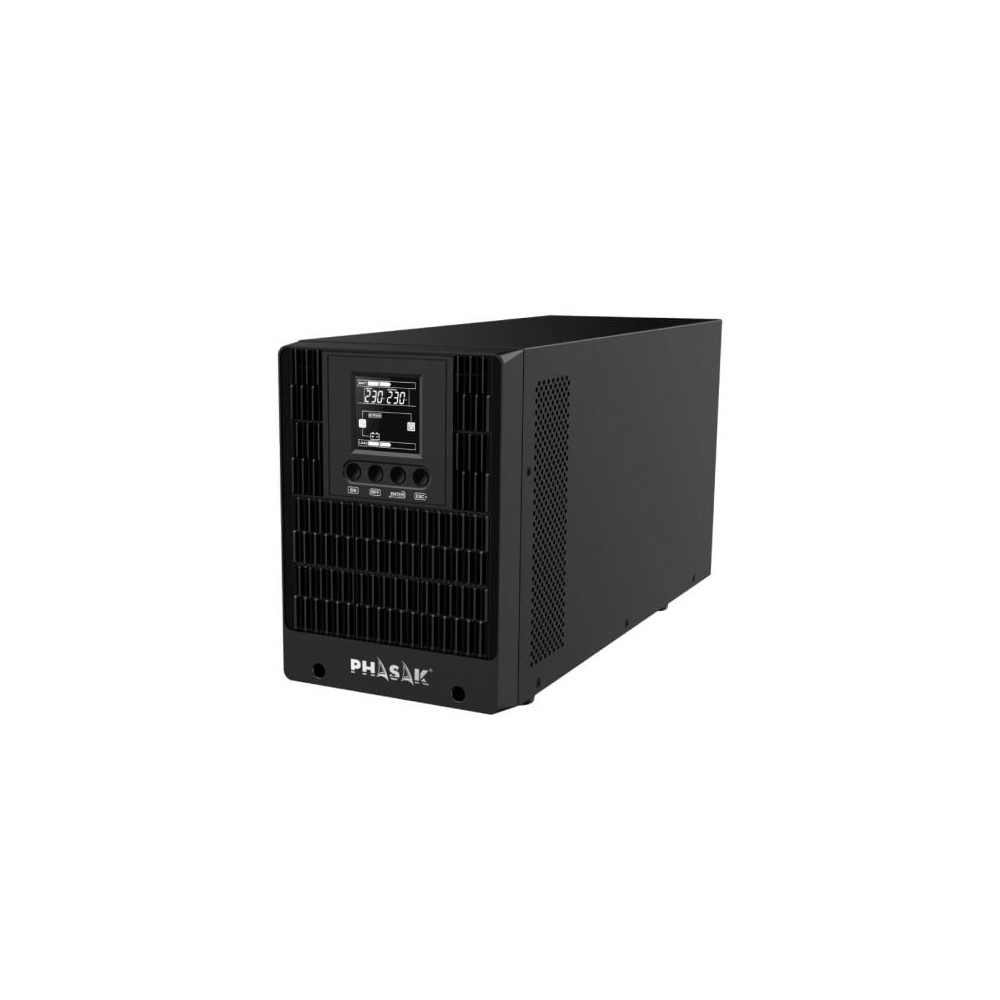 SAI Online Phasak 2000 VA Online LCD/ 2000VA-2000W/ 4 Salidas/ Formato Torre | SAI