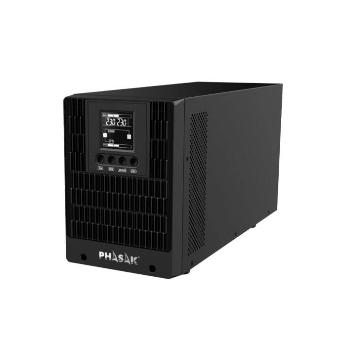 SAI Online Phasak 2000 VA Online LCD/ 2000VA-2000W/ 4 Salidas/ Formato Torre | SAI