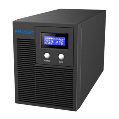 SAI Línea Interactiva Phasak Protekt 2160 VA/ 2160VA-1400W/ 4 Salidas/ Formato Torre | SAI
