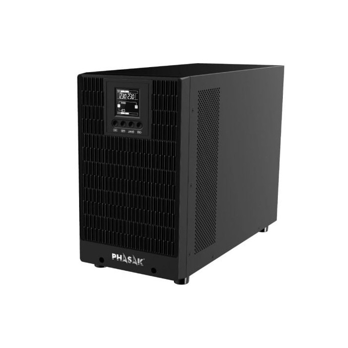 SAI Online Phasak 3000 VA Online LCD/ 3000VA-3000W/ 4 Salidas/ Formato Torre | SAI