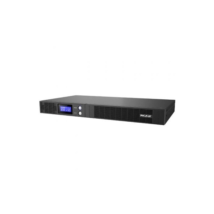 SAI Línea Interactiva Phasak Protekt Slim Rack/ 750VA-450W/ 4 Salidas/ Formato Rack | SAI