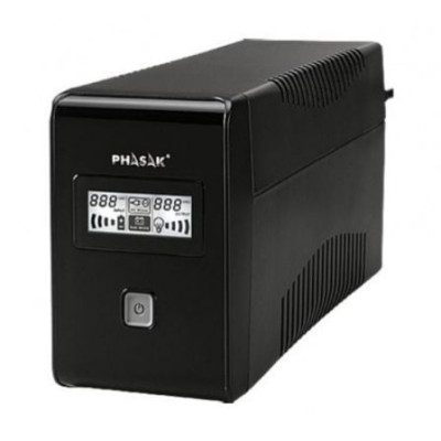 SAI Línea Interactiva Phasak 850 VA LCD Interactive/ 850VA/ 2 Salidas/ Formato Torre | SAI