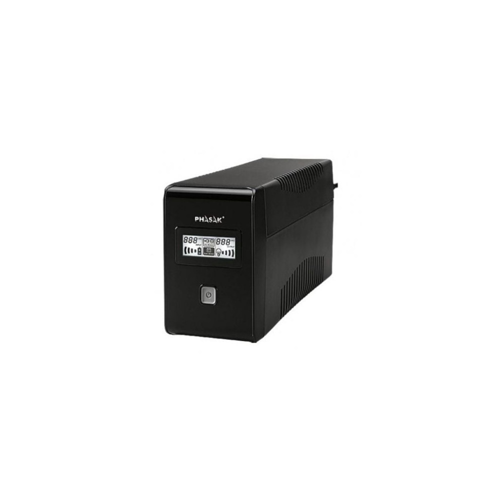 SAI Línea Interactiva Phasak 850 VA LCD Interactive/ 850VA/ 2 Salidas/ Formato Torre | SAI