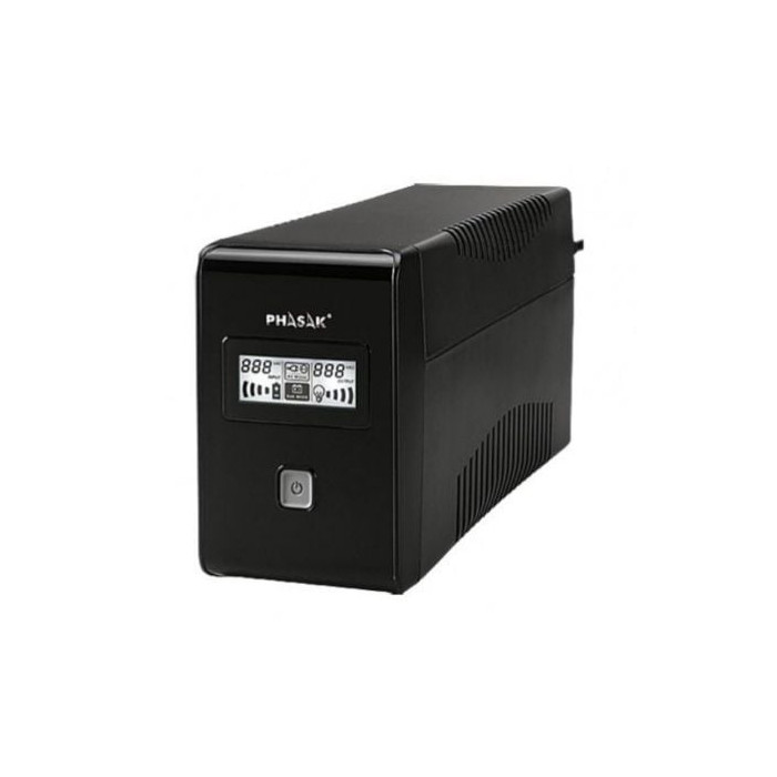 SAI Línea Interactiva Phasak 850 VA LCD Interactive/ 850VA/ 2 Salidas/ Formato Torre | SAI