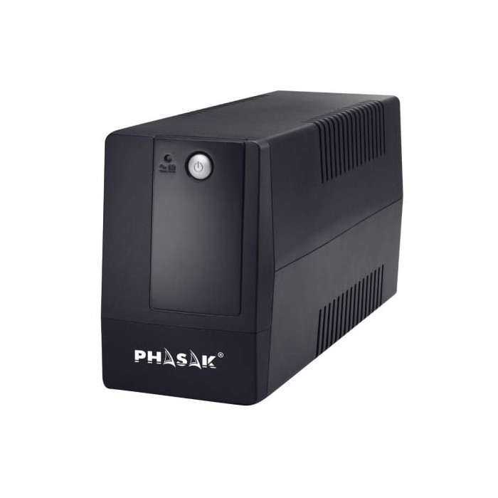 SAI Línea Interactiva Phasak Basic Interactive 800 VA/ 800VA-480W/ 2 Salidas/ Formato Torre | SAI
