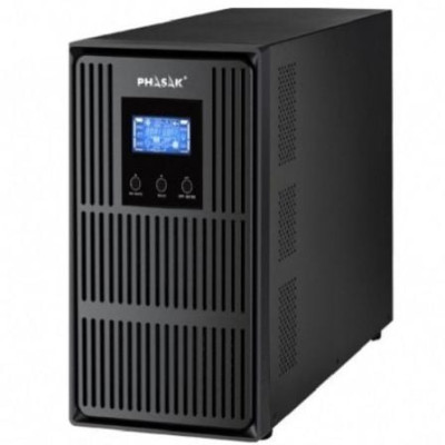 SAI Online Phasak Conqueror Pro 3000 VA Online LCD/ 3000VA-2700W/ 3 Salidas/ Formato Torre | SAI