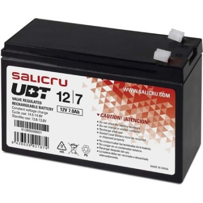 Batería Salicru UBT 12/7 V2 compatible con SAI Salicru según especificaciones | Accesorios
